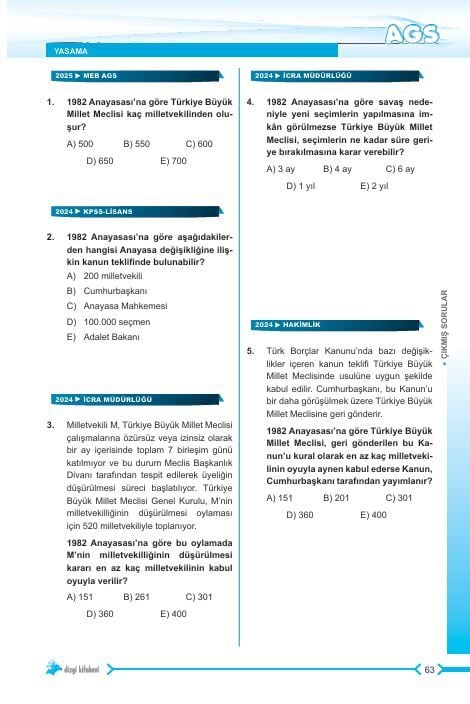 Dizgi Kitap 2026 MEB AGS Tamamı Video Çözümlü Mevzuat Bilgisi Çıkmış Sorular 3. Baskı Ziya Sümer Özgür Hamal Devrim Toklucu