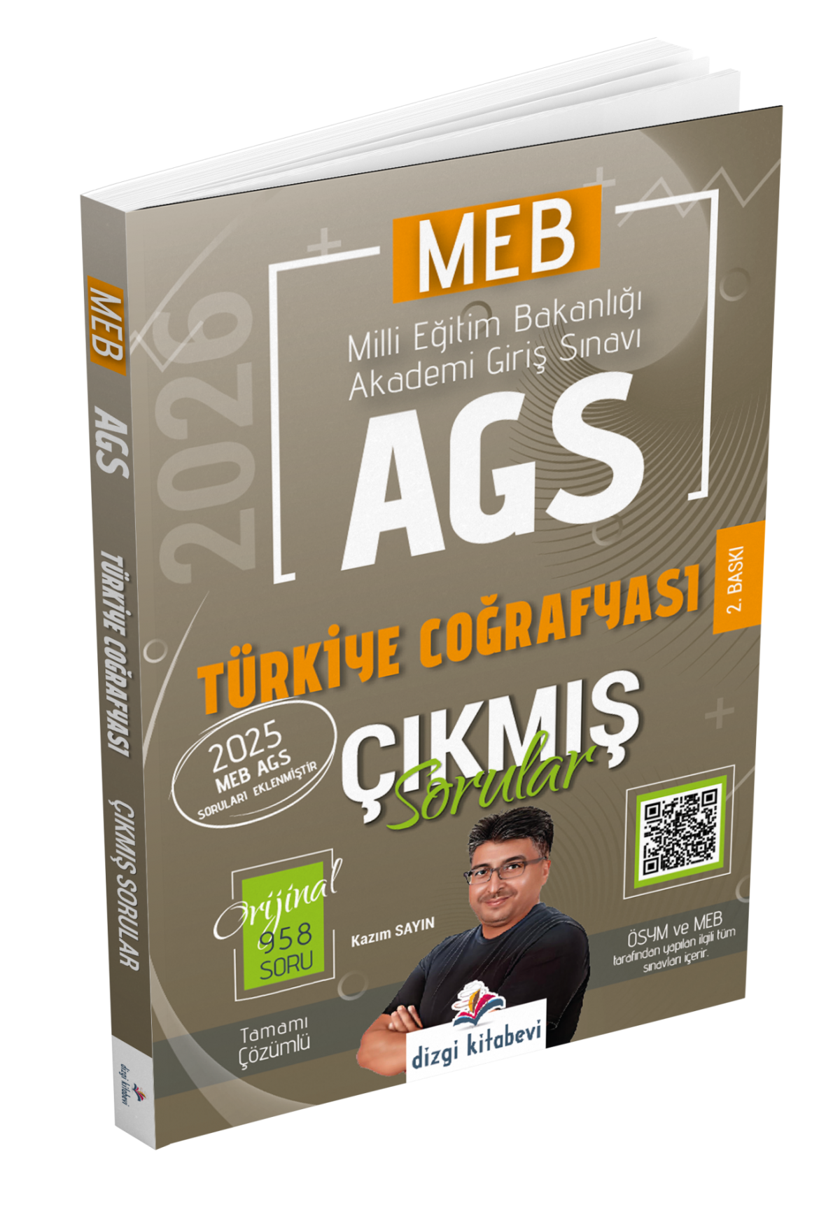 Dizgi Kitap 2026 MEB AGS Tamamı Video Çözümlü Türkiye Coğrafyası Çıkmış Sorular 2. Baskı Kazım Sayın Dizgi Kitap 2026 MEB AGS Tamamı Video Çözümlü Türkiye Coğrafyası Çıkmış Sorular 2. Baskı Kazım Sayın