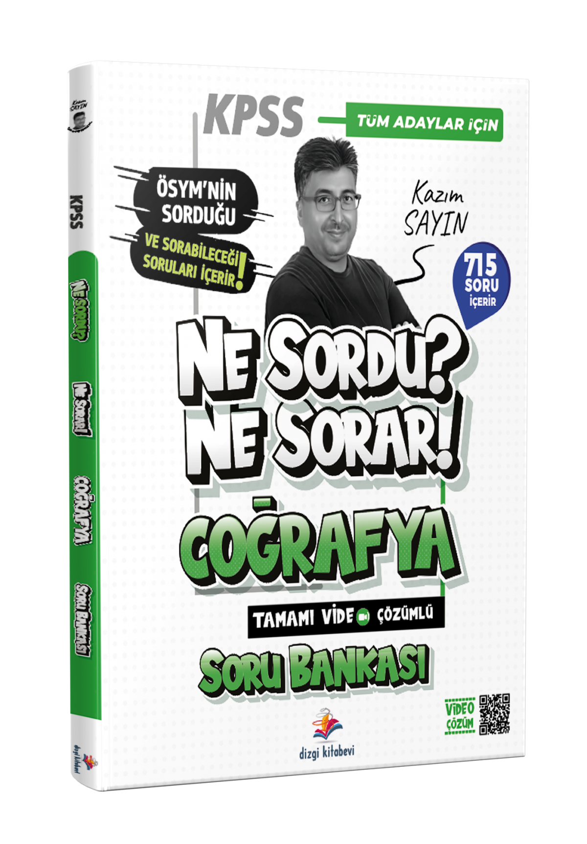 Dizgi Kitap 2026 Ne Sordu Ne Sorar KPSS Coğrafya Tamamı Video Çözümlü Soru Bankası Kazım Sayın Dizgi Kitap 2026 Ne Sordu Ne Sorar KPSS Coğrafya Tamamı Video Çözümlü Soru Bankası Kazım Sayın