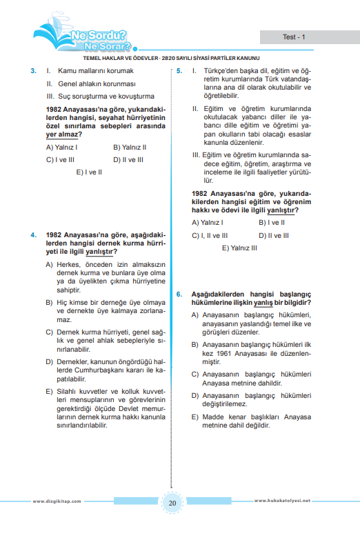 Dizgi Kitap Hukuk Atölyesi Kaymakamlık Ne Sordu Ne Sorar  Anayasa Hukuku Tamamı Çözümlü Soru Bankası İlker Eroğlu