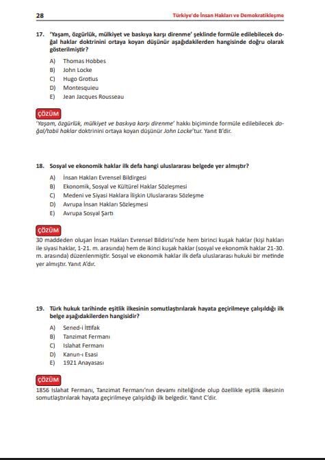 Dizgi Kitap Kaymakamlık Naib İnsan Hakları Konu Anlatımı ve Çözümlü Sorular 8. Baskı Oğuz Sami Tarhan