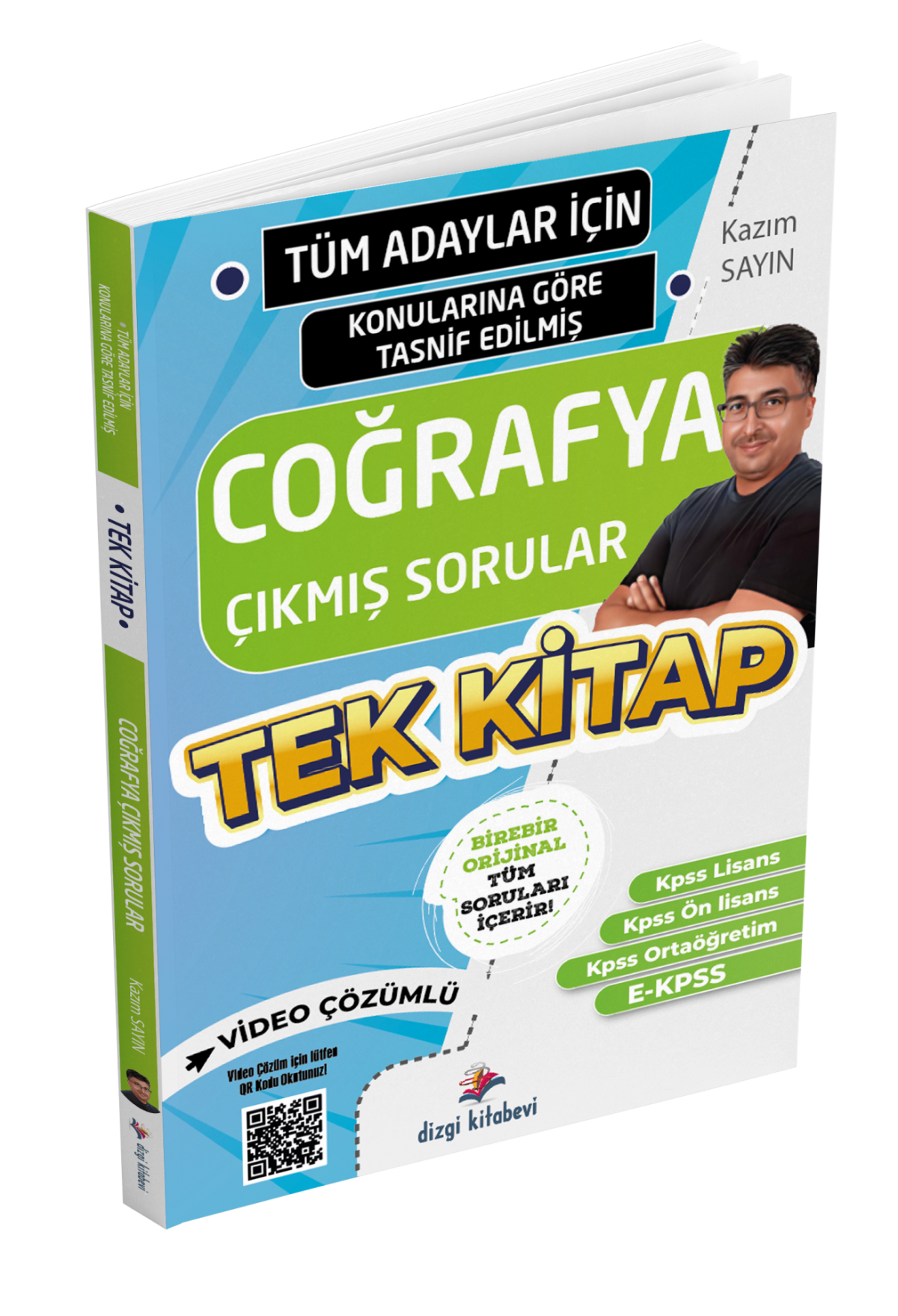 Dizgi Kitap Tüm Adaylar İçin Tüm Sınavlar Coğrafya Çıkmış Soru Külliyatı - Kazım Sayın