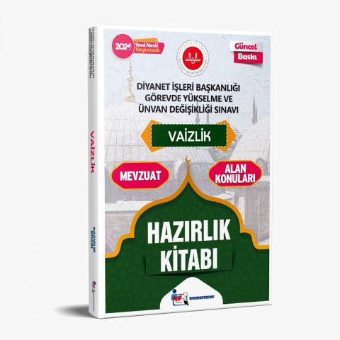 Diyanet İşleri Başkanlığı Gys Ve Uds Vaizlik Hazırlık Kitabı 2024 Memur Sınav Yayınları