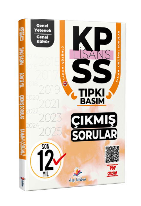 Dizgi Kitap 2026 KPSS Genel Yetenek Genel Kültür Son 12 Yıl PDF Çözümlü Tıpkı Basım Çıkmış Sorular