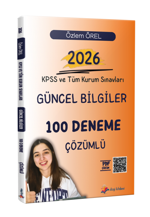 Dizgi Kitap 2026 KPSS ve Tüm Kurum Sınavları Güncel Bilgiler Tamamı PDF Çözümlü 100 Deneme Sınavı Özlem Örel