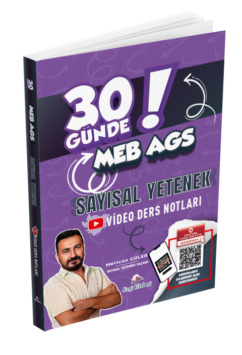 Dizgi Kitap 2026 MEB AGS 30 Günde Sayısal Yetenek Video Ders Notları Mertcan Güler