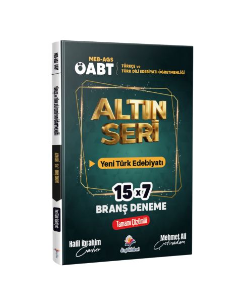 Dizgi Kitap 2026 Meb Ags ÖABT Altın Seri Türkçe Öğretmenliği & Türk Dili ve Edebiyatı Öğretmenliği Yeni Türk Edebiyatı Tamamı Çözümlü 7 Deneme Sınavı Halil İbrahim Canlıer, Mehmet Ali Çetinadam