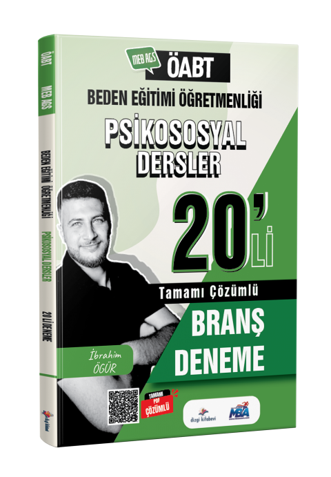 Dizgi Kitap 2026 Meb Ags ÖABT Beden Eğitimi Psikososyal Dersler Tamamı PDF Çözümlü 20'li Branş Deneme İbrahim Ögür