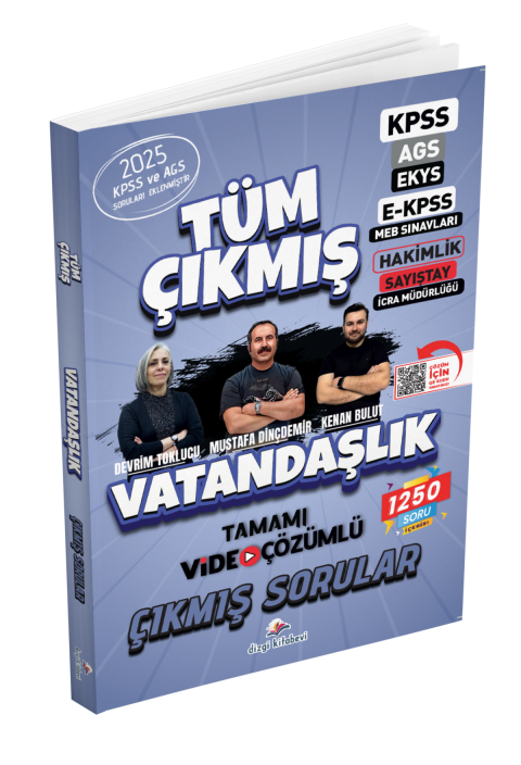 Dizgi Kitap 2026 Vatandaşlık Tüm Sınavlar Tamamı  Video Çözümlü Çıkmış Sorular Devrim Toklucu Mustafa Dinçdemir Kenan Bulut