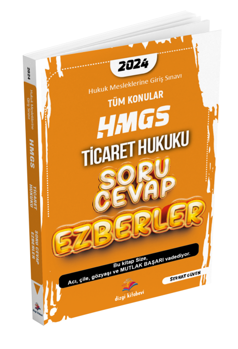 Dizgi Kitap HMGS Ticaret Hukuku Soru Cevap Ezberler 2024