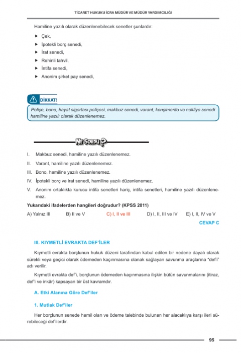 Dizgi Kitap Hukuk Atölyesi İcra Müdürlüğü Çıkmış Soru Örnekli Ticaret Hukuku Ders Notları Dr. Okan Yıldırım