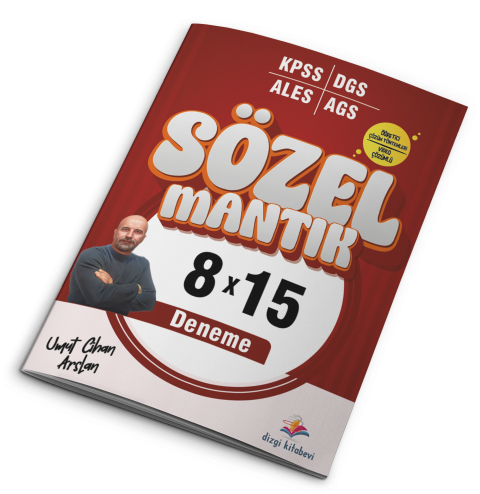 Dizgi Kitap KPSS AGS ALES DGS Sözel Mantık Video Çözümlü 8x15 Deneme Umut Cihan Arslan
