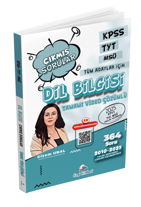 Dizgi Kitap KPSS TYT MSÜ Tüm Adaylar İçin Tamamı Video Çözümlü Dil Bilgisi Çıkmış Sorular Gizem Ural