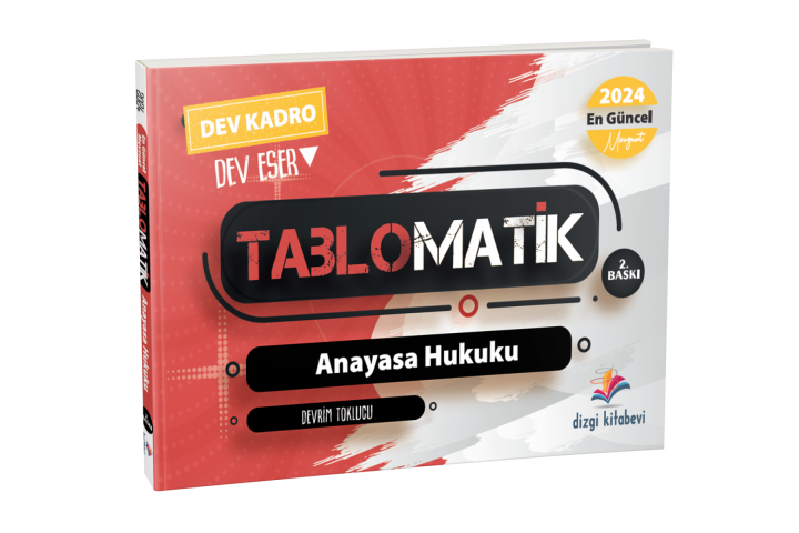 Dizgi Kitap Tablomatik Anayasa Hukuku 2024