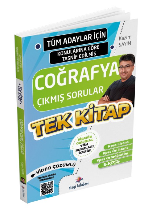 Dizgi Kitap Tüm Adaylar İçin Tüm Sınavlar Coğrafya Çıkmış Soru Külliyatı - Kazım Sayın
