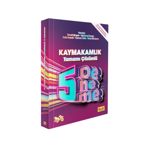 Kaymakamlık Sınavına Hazırlık Tamamı Çözümlü 5 Deneme 2025 Makro Kitabevi