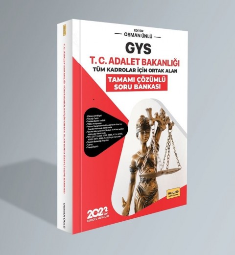 T.C. Adalet Bakanlığı GYS Tüm Kadrolar İçin Ortak Alan Soru Bankası 2023