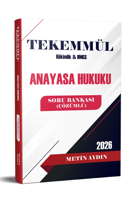 Tekemmül Anayasa Hukuku Soru Bankası Metin Aydın Statü Akademi
