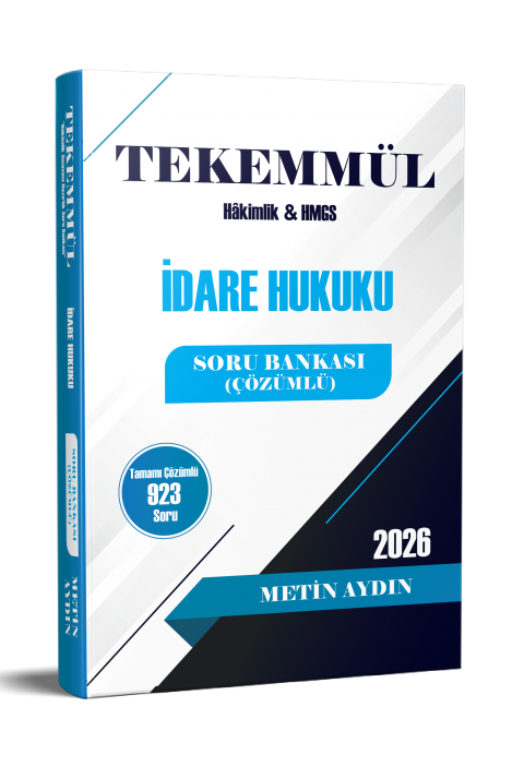 Tekemmül İdare Hukuku Soru Bankası Metin Aydın Statü Akademi